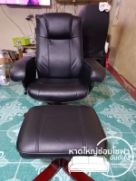 เก้าอี้พักเท้า_๒๒๐๙๒๒_3.jpg - หุ้มหนังเก้าอี้ปรับเอนมีพักเท้า | https://hatyaisofa.com